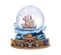 Nemesis Now One Piece Going Merry Snow Globe - Official Licensed Anime Collectible, Straw Hat Pirates Ship Display with Glitter Effect, Hand-Painted Detail, for Anime Fans and Collectors, 14cm