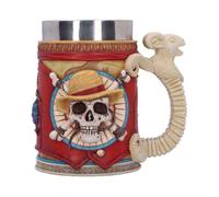 Nemesis Now One Piece Luffy Tankard - Officially Licensed Anime Mug with Straw Hat Pirate Emblem, Removable Stainless Steel Insert, Collectible Gift Drinkware, Gifts for Anime Fans, 15.5cm
