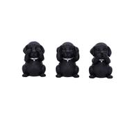 Nemesis Now Ornaments Three Wise Labradors Hand-Painted Hear No Speak No See No