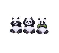 Nemesis Now Ornaments Three Wise Pandas Hand-Painted Hear No Speak No See No