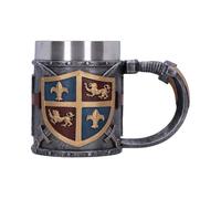 Nemesis Now Ornate Medieval Tankard Stein Mug with Removable Metal Insert, Renaissance Decor and Gifts - Heraldic Tankard