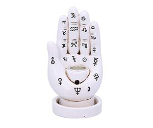 Nemesis Now Palmistry Backflow Incense Burner (White) 12cm