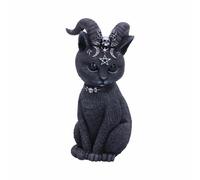 Nemesis Now Pawzuph Goat Horned Black Occult Cat Gothic Pentagram Moon 11cm