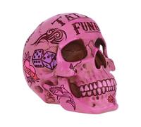 Nemesis Now Pink Traditional Tribal Tattoo Fund Skull Money Box
