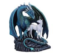 Nemesis Now Protector of Magick 17cm, Resin, Lisa Parker Protector of Magick Figurine, Unicorn and Dragon Ornament, Exclusive Fantasy Artwork, Cast in the Finest Resin, Hand-Painted