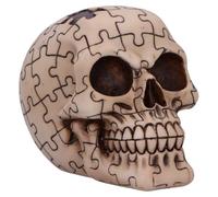 Nemesis Now Puzzled - Skull Figurine, Gothic Puzzle Skull Statue, Hand-Painted Resin Ornament, Unique Home Decor for Macabre Collectors and Horror Fans