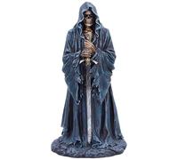 Nemesis Now Reaper’s Oath Figurine - Resin Grim Reaper Statue with Sword, Hand-Painted Gothic Decor, Dark Fantasy Symbolic Ornament