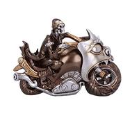 Nemesis Now Rebel Rider Skeleton Biker Figurine, Bronze, 19cm, U5946V2
