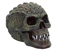 Nemesis Now Reptillian Skull Ornament, Resin, Green, 13cm