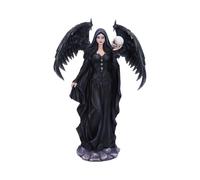 Nemesis Now Requiem 33cm - Gothic Dark Angel Figurine with Skull, Hand Painted, For Gothic Art Collections, Dark Fairy Home Decor, Goth Collectors
