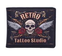 NN Designs Retro Tattoo Studio Embossed Wallet 9.5Cm NEW