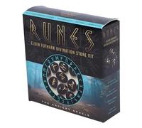 Nemesis Now Runes Elder Futhark Divination Stone Kit, Black