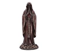 Nemesis Now Santisima Muerte Figurine 19cm, Resin, Red/Bronze, Red Praying 'Saint of Death', Mexican Cultural Icon Figurine, Cast in the Finest Resin, Expertly Hand-Painted