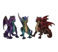 Nemesis Now Scaled Squad Set of 3, Resin, Multi-Coloured, One Size