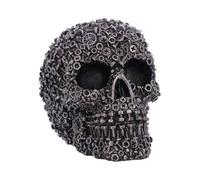Nemesis Now Screwed Industrial Skull Figurine - Steampunk Gothic Skull Ornament