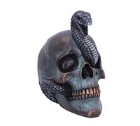 Nemesis Now Serpentine Fate Skull, Grey, 19cm