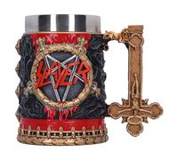 Nemesis Now Slayer Reign in Blood Tankard, Resin, Black/Red, Officially Licensed Slayer Band Merch, Removable Stainless Steel Insert, Cast in The Finest Resin, Expertly Hand-Painted