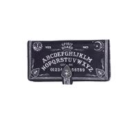 Nemesis Now Spirit Board Embossed Ouija Purse 19cm, PU Leather, Black, Classic Black and White Spirit Board Pattern, Magical and Stylish, Beautiful Embossed Detailing