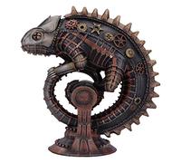 Nemesis Now Steampunk Mechanical Chameleon Lizard Bronze Figurine, 22.3cm, Bronze