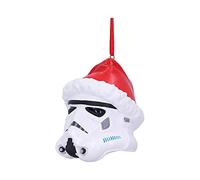 Nemesis Now Stormtrooper Santa Hat Hanging Ornament 8.3cm, Resin, White, Officially Licensed Stormtrooper Merchandise, Christmas Decoration, Cast in the Finest Resin, Expertly Hand-Painted