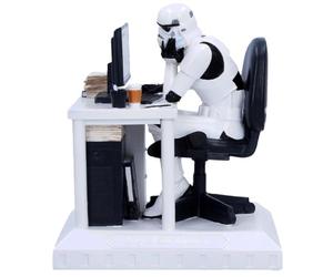 Nemesis Now Stormtrooper Slave to the Wage | Officially Licensed Original Stormtrooper Merchandise, Humorous Desk Figurine, Hand-Painted Polyresin