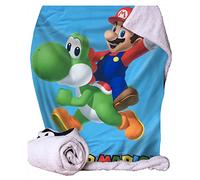 Nemesis Now Super Mario - Mario and Yoshi Throw 100 * 150cm, Blue