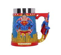 Nemesis Now Superman Man of Steel Tankard 15.5cm, Resin, Officially Licensed DC Merchandise, Superman Beer Mug, Cast in The Finest Resin, Expertly Hand-Painted, Removable Insert