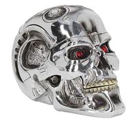 Nemesis Now T-800 Terminator Box 18cm - Official Terminator 2 Skull Storage Box with Red Eyes, Metallic Finish Collectible