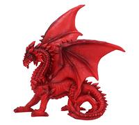Nemesis Now Tailong Figurine 21.5cm, Red Dragon Sculpture, Gothic Fantasy Merchandise, Cast in the Finest Resin, Hand-Painted