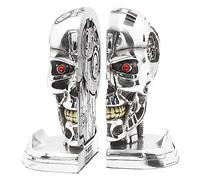Nemesis Now Terminator 2 Bookends 18.5cm Figurine, Resin, Silver, Officially Licensed Terminator Merchandise