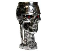 Nemesis Now Head Goblet – Terminator 2 (T-800) – Resin with Stainless Steel Insert, 17 cm, Silver