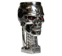 Nemesis Now Head Goblet – Terminator 2 (T-800) – Resin with Stainless Steel Insert, 17 cm, Silver