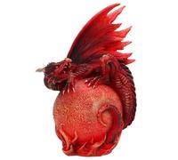 Nemesis Now The Martian Red Dragon Figurine - Hand-Painted Fantasy Dragon Statue on Mars Globe, Medieval Space Home Decor, Sci-Fi Dragon Collectible, and Unique Gift for Fantasy Lovers, 15cm