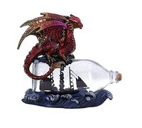 Nemesis Now The Voyage Dragon Bottle Figurine, Red, 21.5cm (U6006V2)