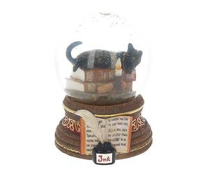 Nemesis Now The Witching Hour Black Cat Snow Globe Ornament Black