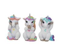 Nemesis Now Three Wise Cutiecorns Figurine Set,White,9.5cm
