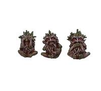 Nemesis Now Three Wise Ents Tree Spirit Figurines, Brown, 10cm