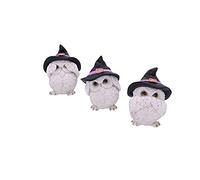 Nemesis Now Three Wise Feathered Familiars Owl Figurine 9cm, White U5736U1