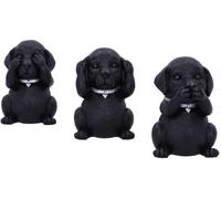 Nemesis Now Three Wise Labradors, Black, 8.5cm,B5881V2