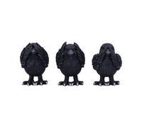 Nemesis Now Three Wise Ravens Figurines 8.7cm