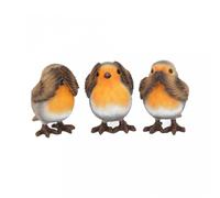 Nemesis Now Three Wise Robins 8cm Resin Birds Collectable Statue