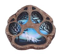 Nemesis Now Tracks of the Wild Incense Burner 15.5cm, Wolf Home Decor | Resin, Wolf Paw Stick Incense Holder, Cast in the Finest Resin, Expertly Hand-Painted