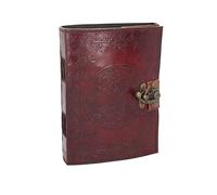 Nemesis Now Tree of Life Leather Journal with Lock, Burgandy, 15 x 21cm, D1665E5