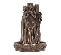 Nemesis Now Triple Goddess Backflow Incense Burner, Bronze, 18cm