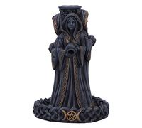 Nemesis Now Triple Moon Goddess Backflow Incense Burner 15.5cm, Resin, Mother Maiden Crone Incense Cone Burner, Triple Moon Pagan Décor, Cast in the Finest Resin, Expertly Hand-Painted