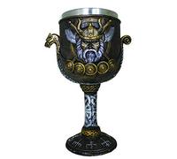 Nemesis Now Valhalla Goblet 17cm, Resin w/stainless steel insert, Brown