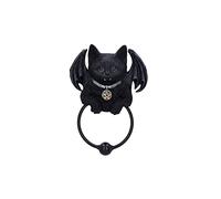 Nemesis Now Vampuss Cat Door Knocker, 20cm, Resin, Black Bat Cat, Witch Gift, Halloween Decoration, Cast in the Finest Resin, Expertly Hand-Painted
