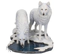 Nemesis Now Warriors of Winter Wolf Lisa Parker 18 cm Statue, White