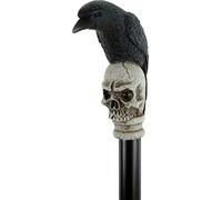 Nemesis Now Way of The Raven Walking Cane 94cm Black, Resin, Plastic