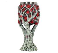 Nemesis Now Weirwood Tree Goblet 17.5cm Game of Thrones, Resin w/stainless steel insert, Grey, One Size